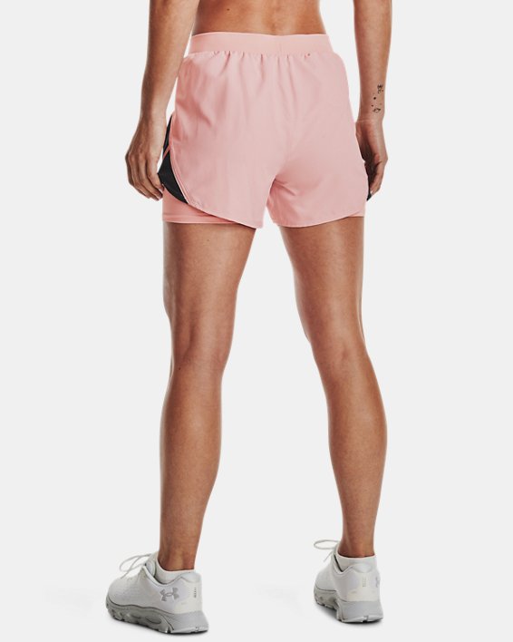 Damesshorts UA Fly By 2.0 2-in-1, Pink, pdpMainDesktop image number 1